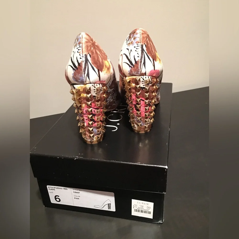 JCrew Collection Etta Pump with Studded Heel - Picture 2 of 10